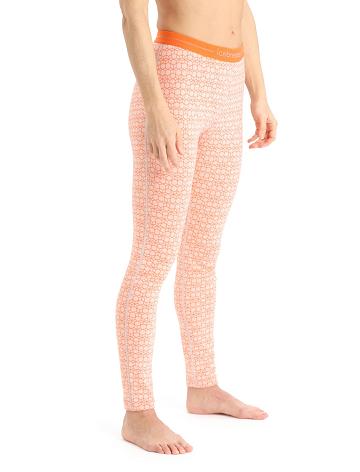 Base Layers Icebreaker Merino 250 Vertex Leggings Alpine Geo Femme Blanche | FR 1845CTVE